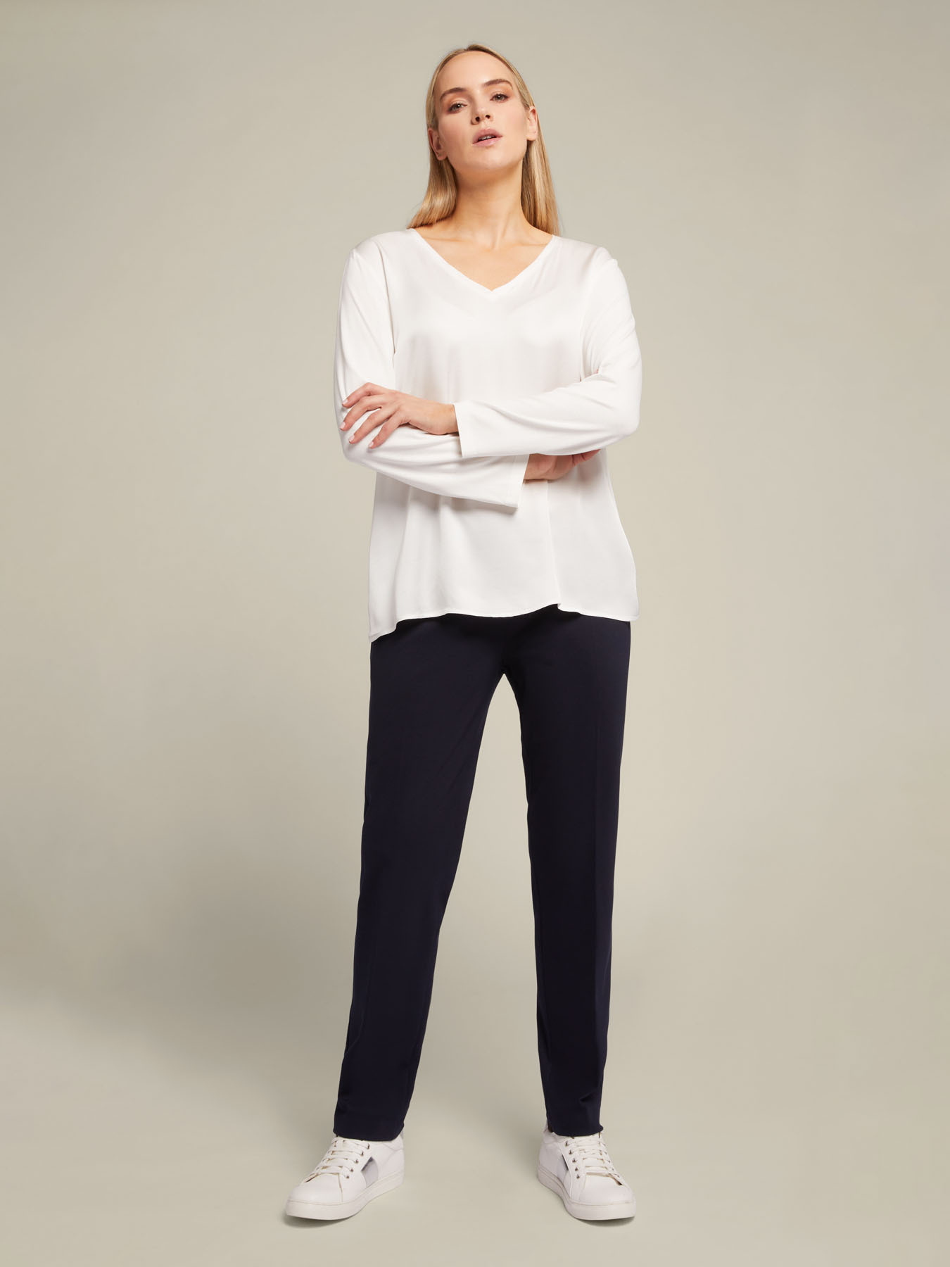 Skinny-Hose in Milano-Rib image number 0