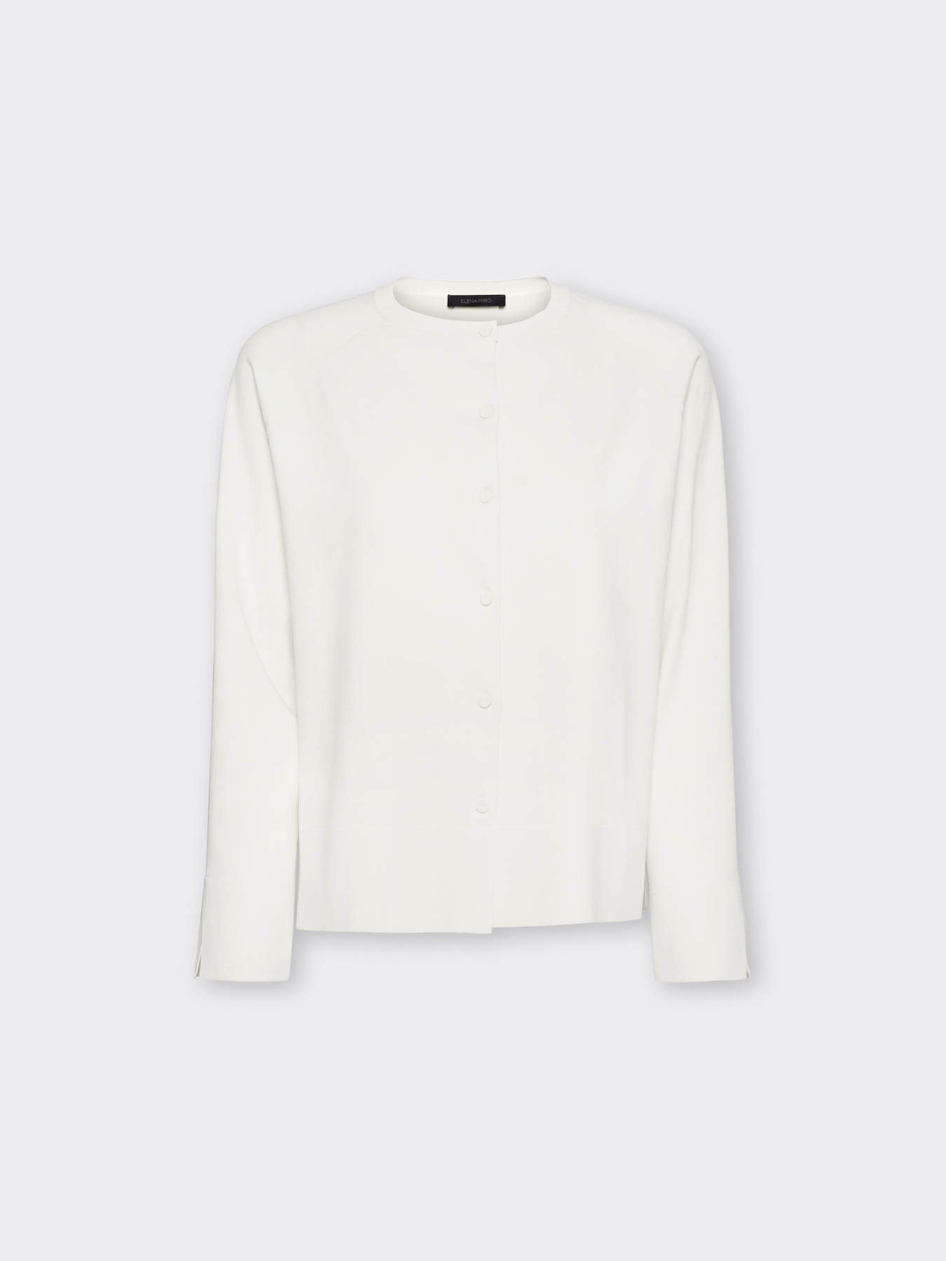 Cardigan col rond m&eacute;lange viscose image number 4
