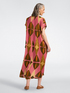 Printed viscose long dress image number 1