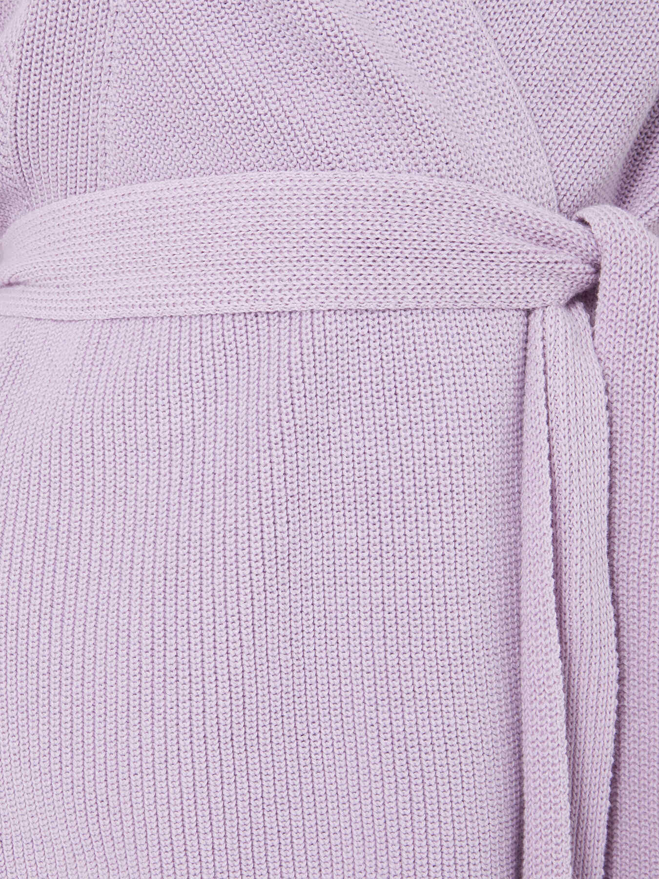 Long cardigan with belt image number 3