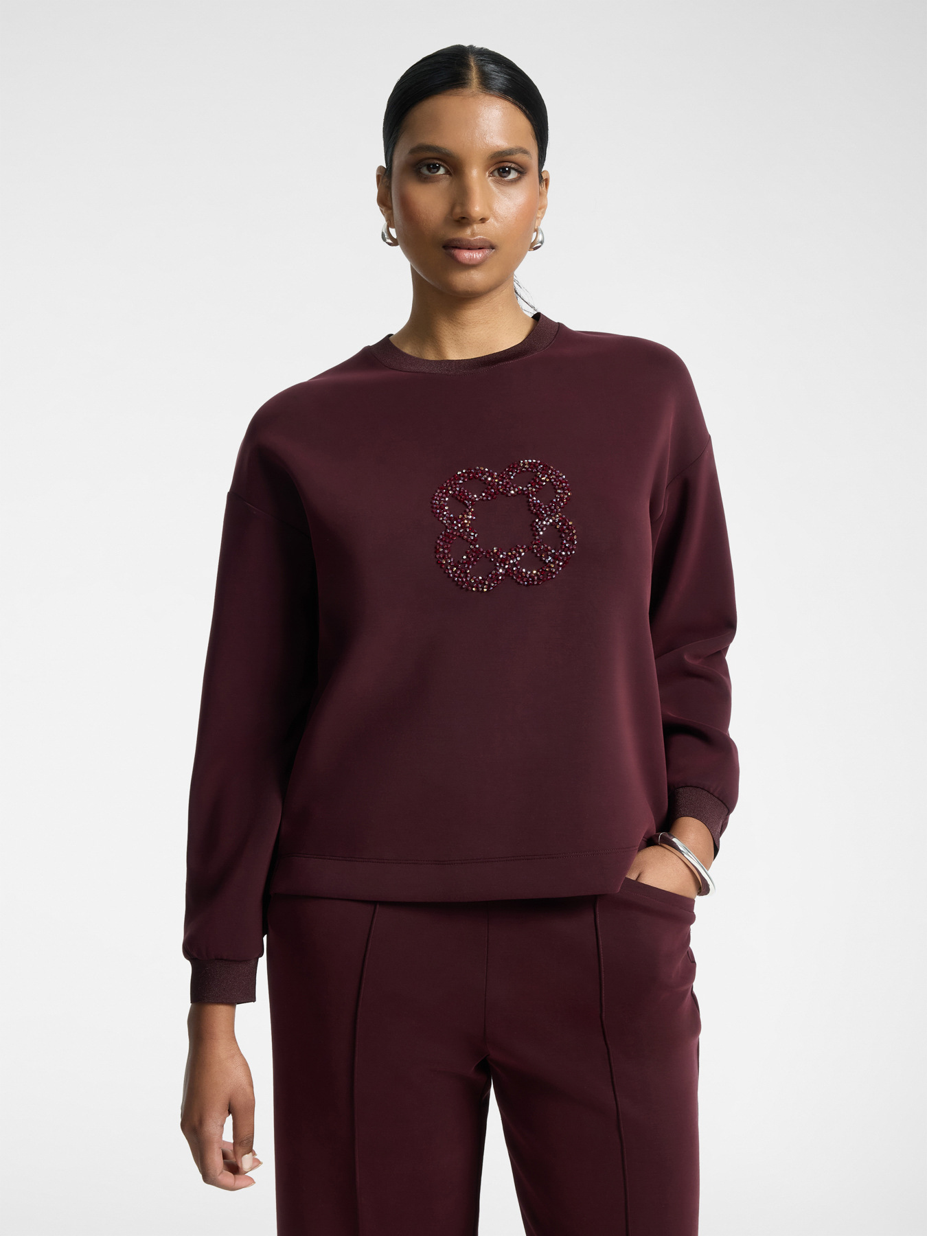 Sweat-shirt avec broderie Monogram image number 0