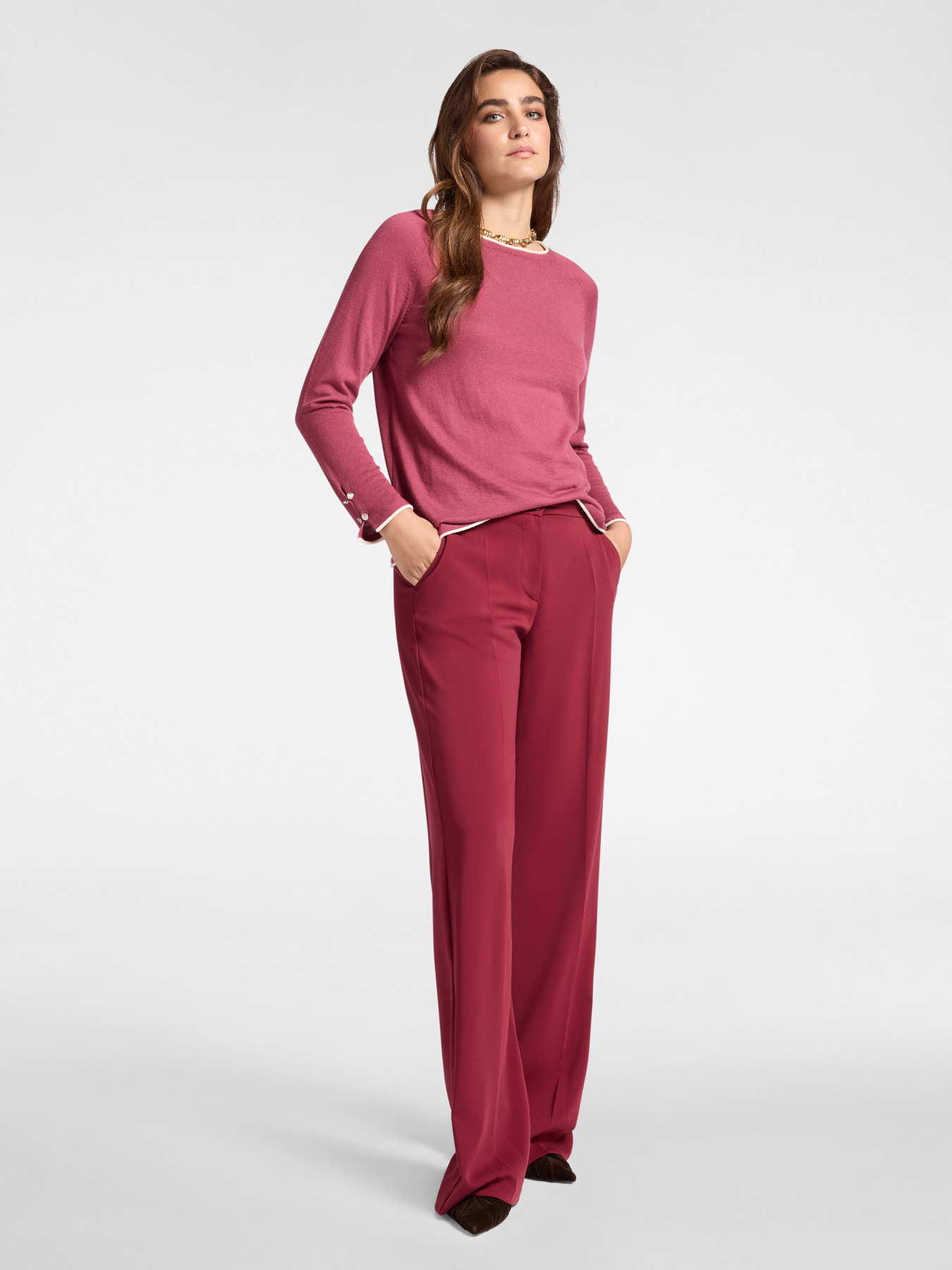 Maglia con bordo a contrasto image number 2