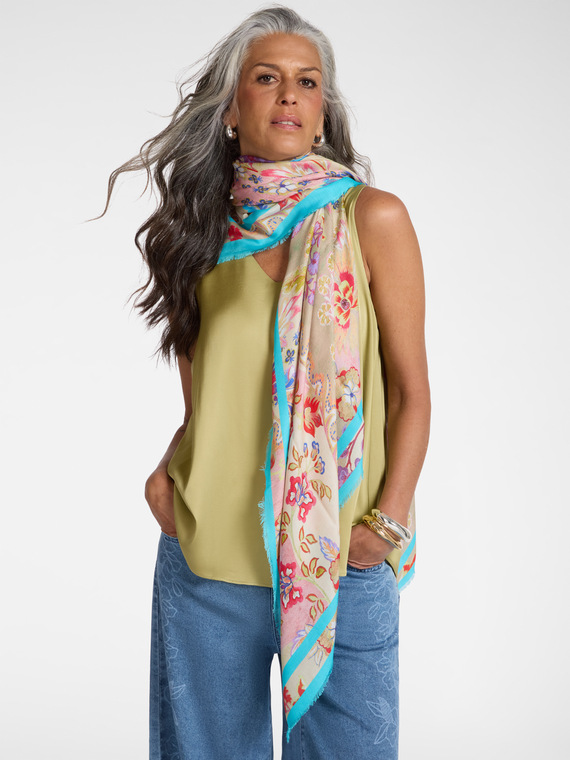 Printed modal scarf