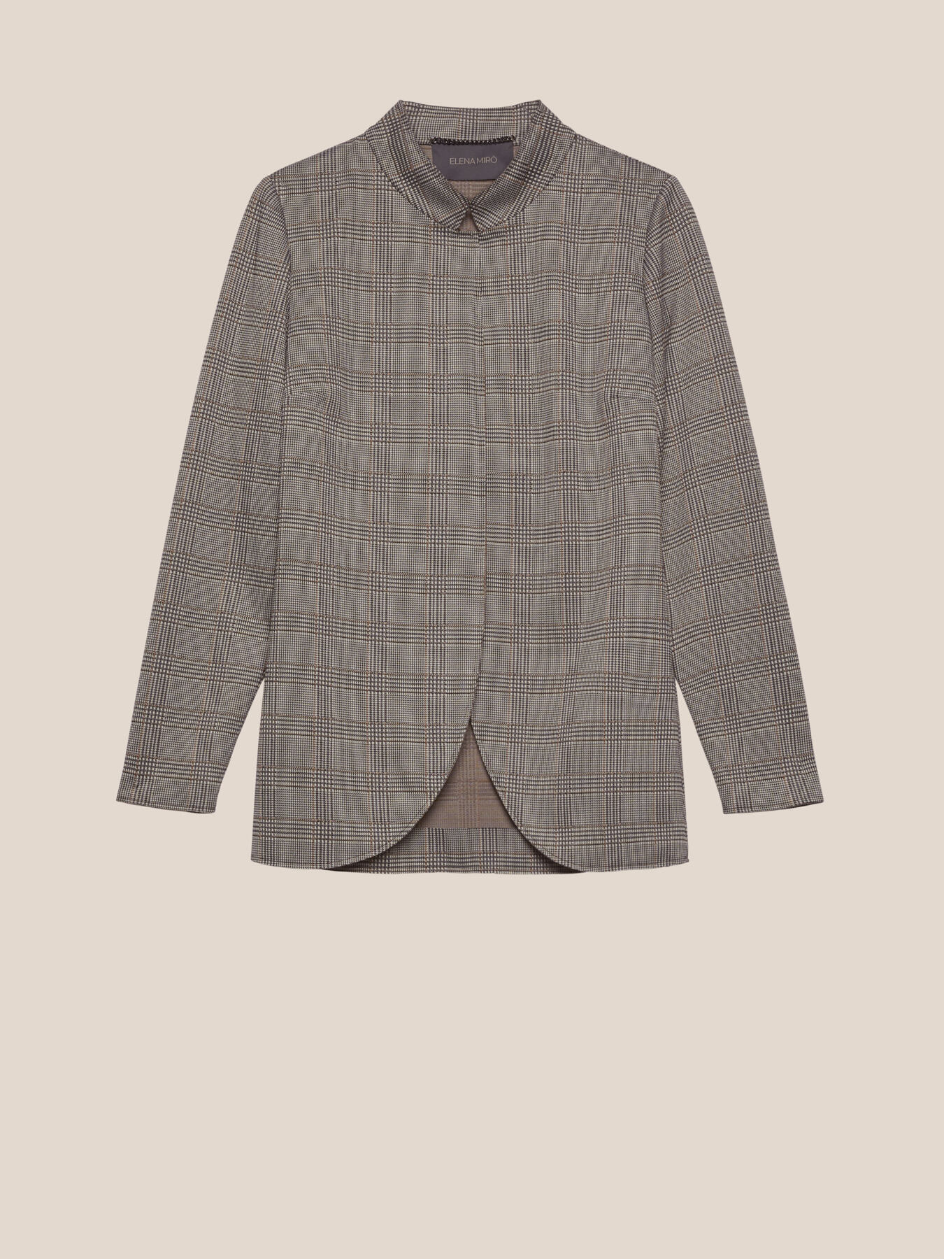 BLAZER EN JERSEY IMPRIM&Eacute; PRINCE-DE-GALLES image number 4