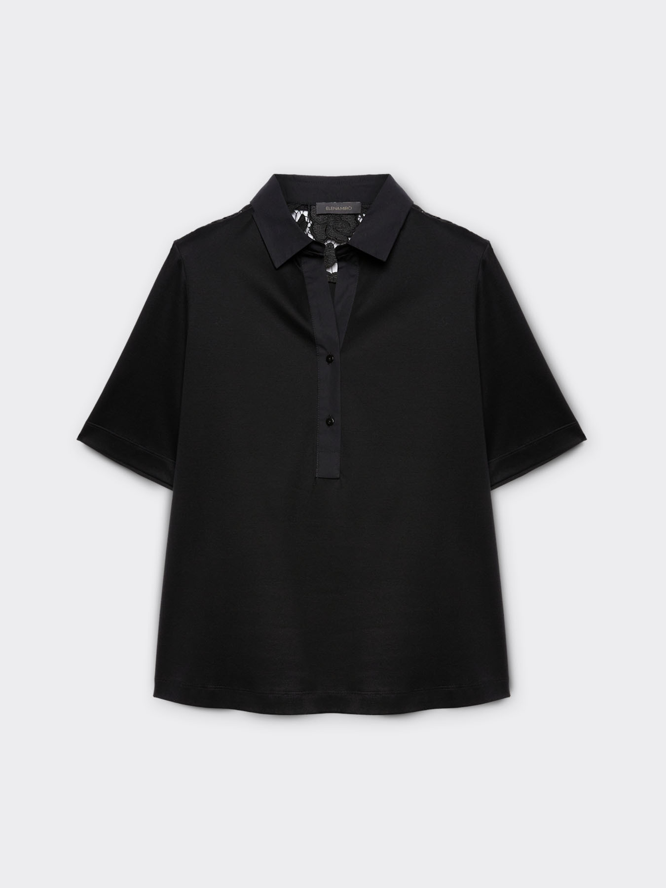 T-Shirt mit Spitzeneinsatz image number 4