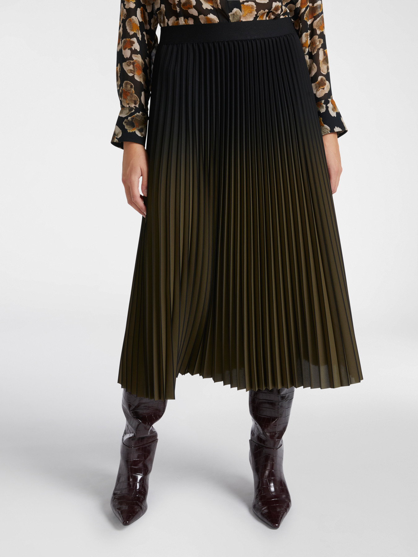 Gonna midi pliss&eacute; image number 2