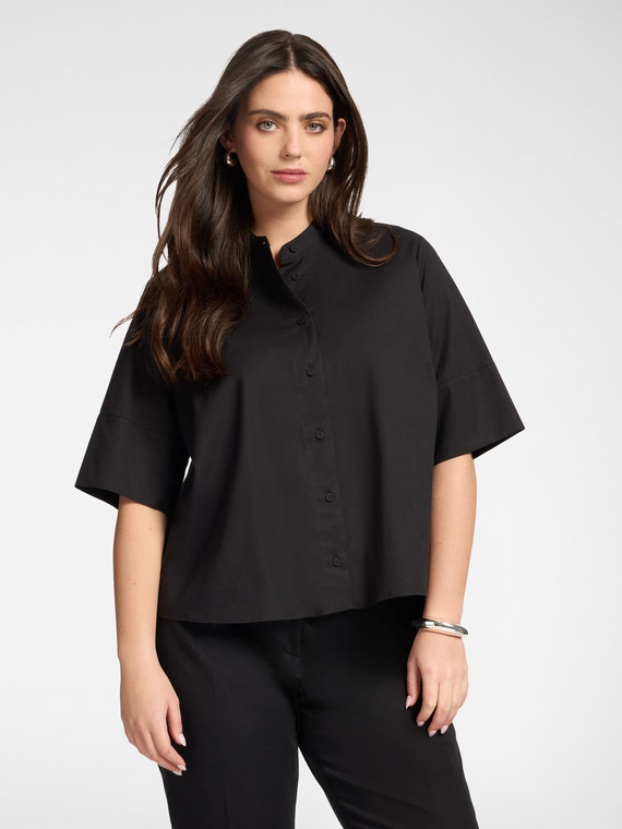 Chemise avec col mao