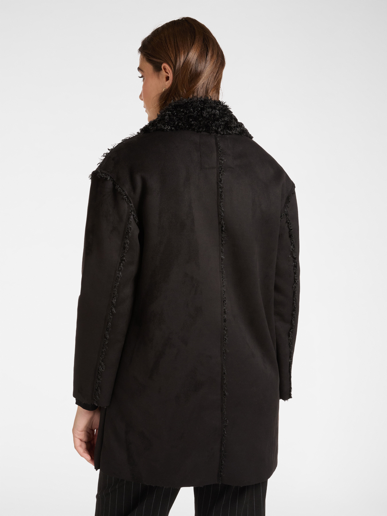Soft fabric coat with pockets image number 1