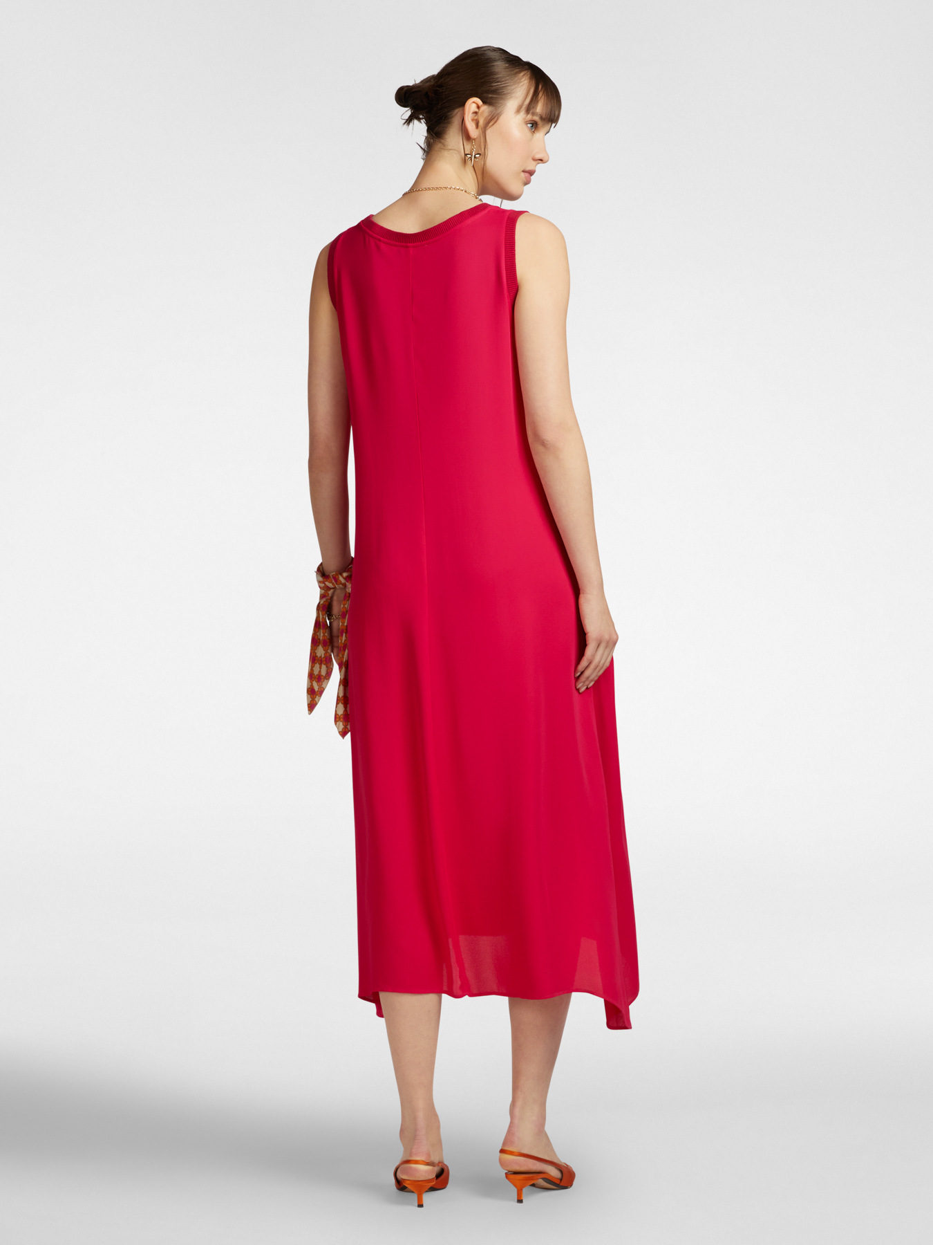 Abito lungo con bordi a coste image number 1