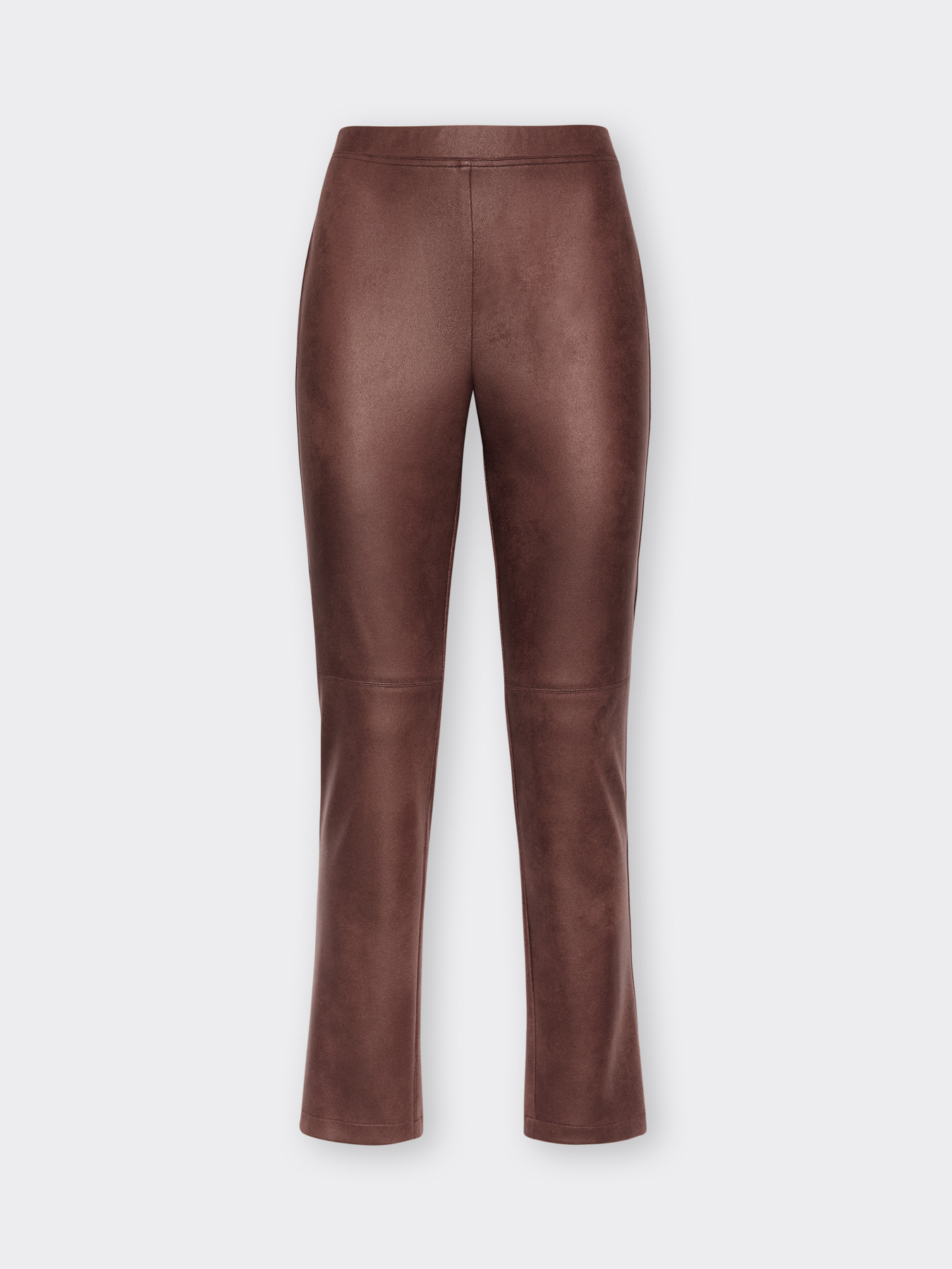 Pantaloni slim in tessuto spalmato image number 4