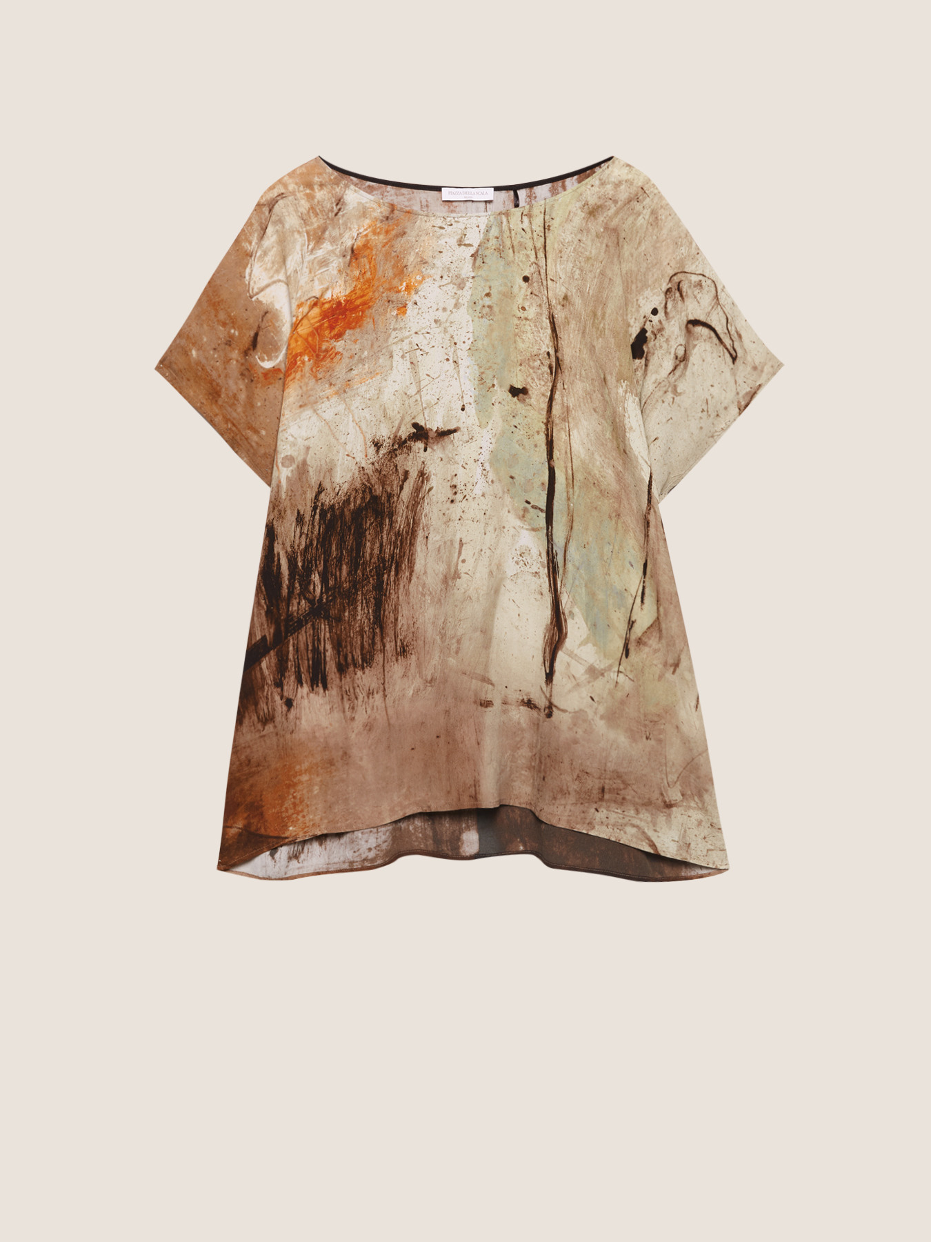 Bluse mit Malerei-Druck image number 3