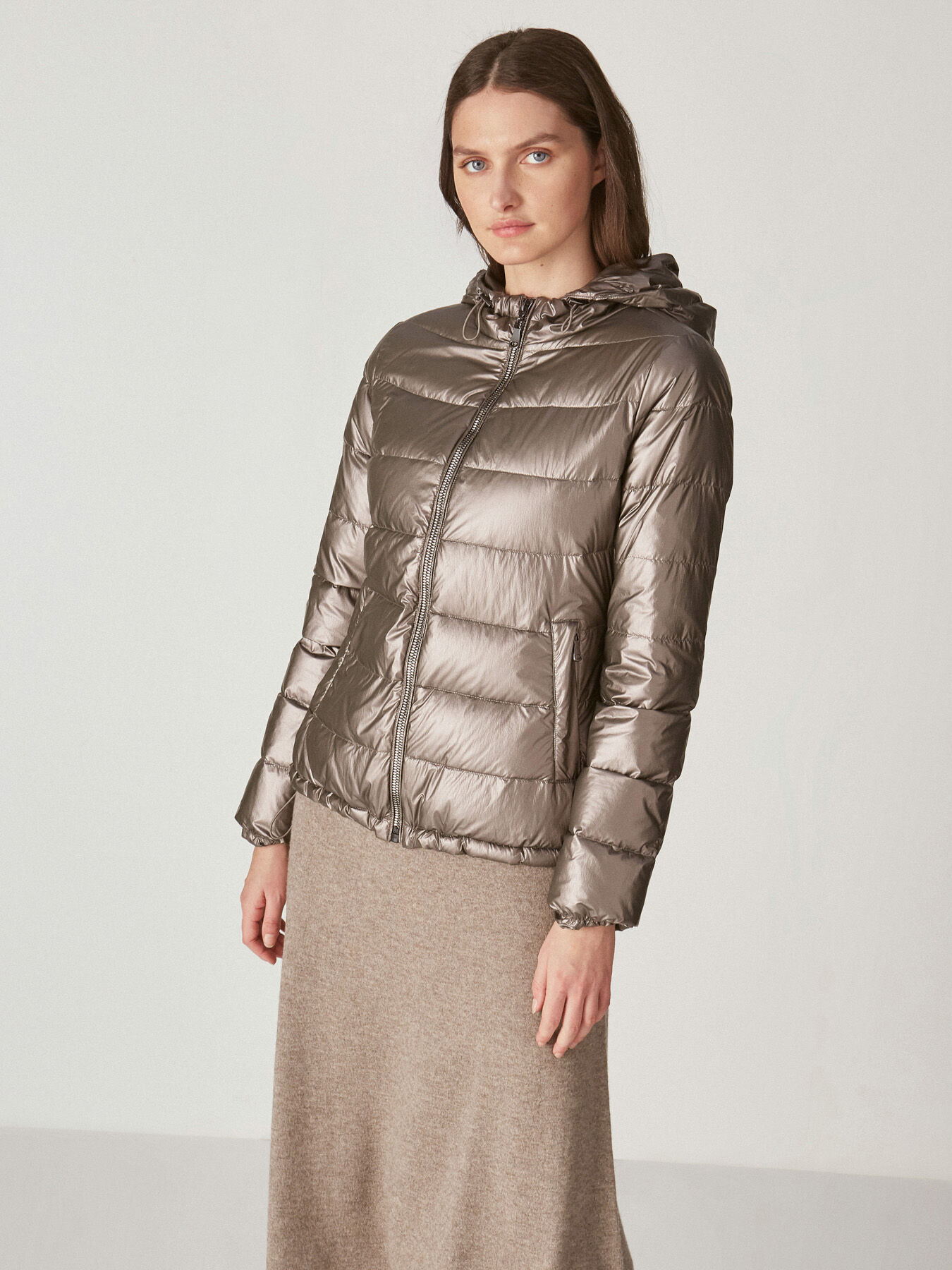 PIUMINO LAMINATO IN VERA PIUMA image number 2