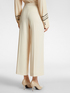 Elegant cropped trousers in cady crepe image number 1