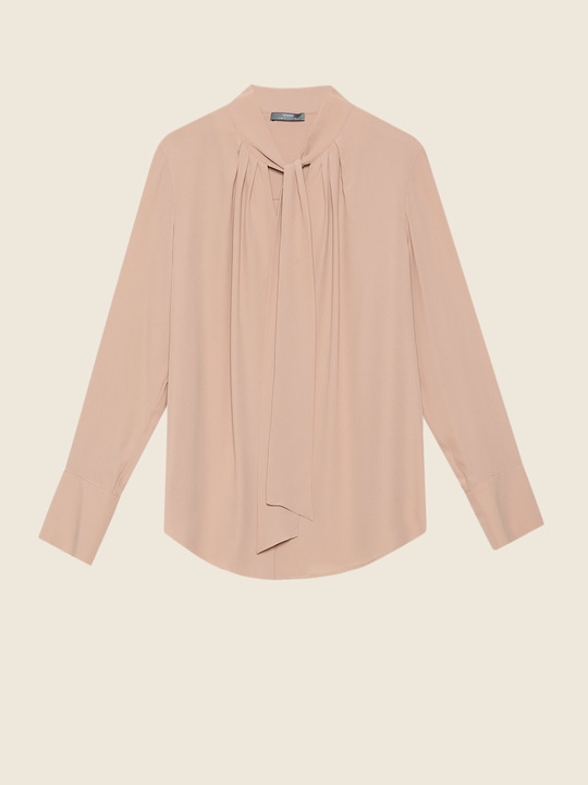 Elenamiro: Blusa em seda com faixa Rosa_1