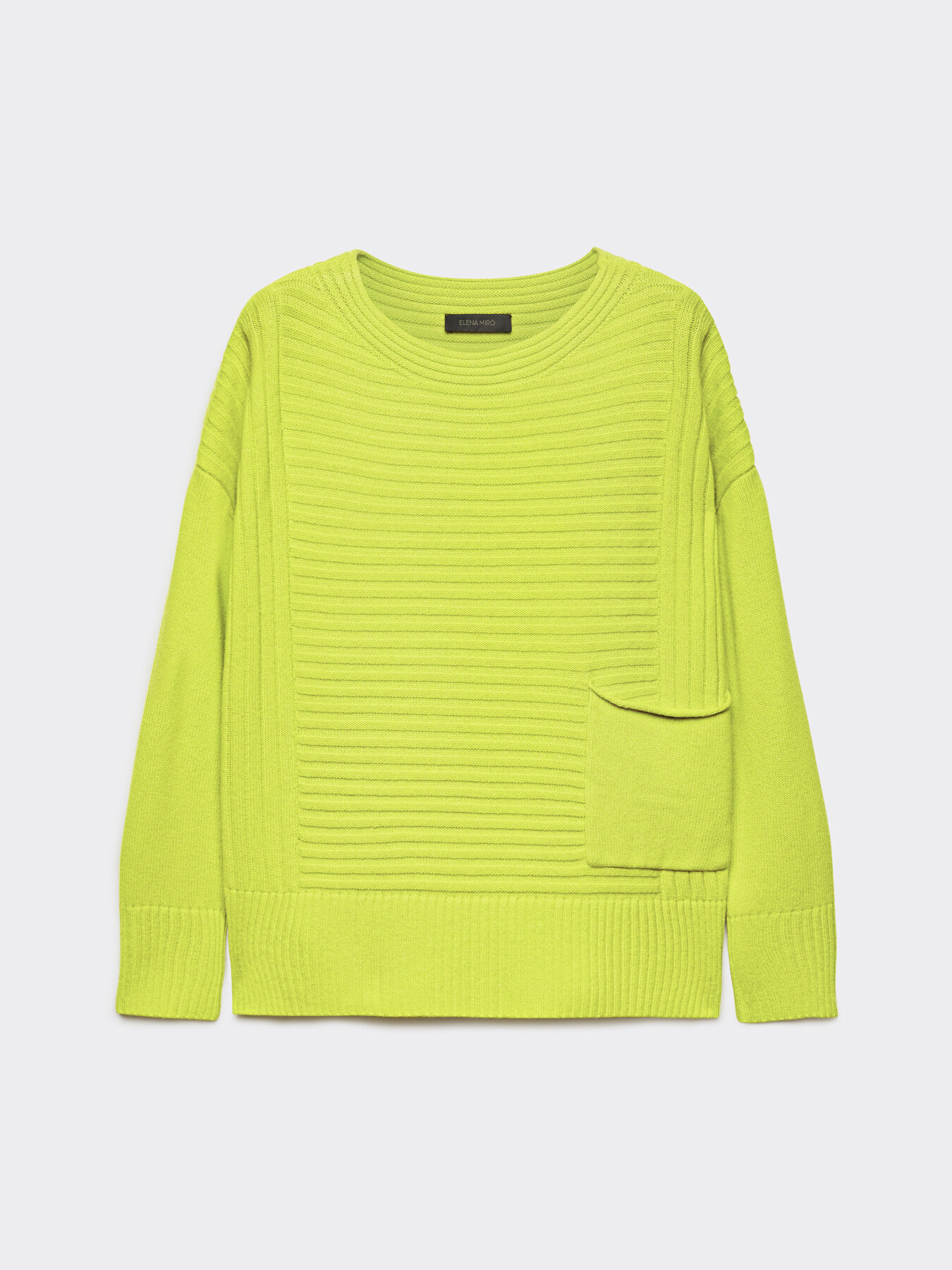 Sweater with mixed patterns image number 4