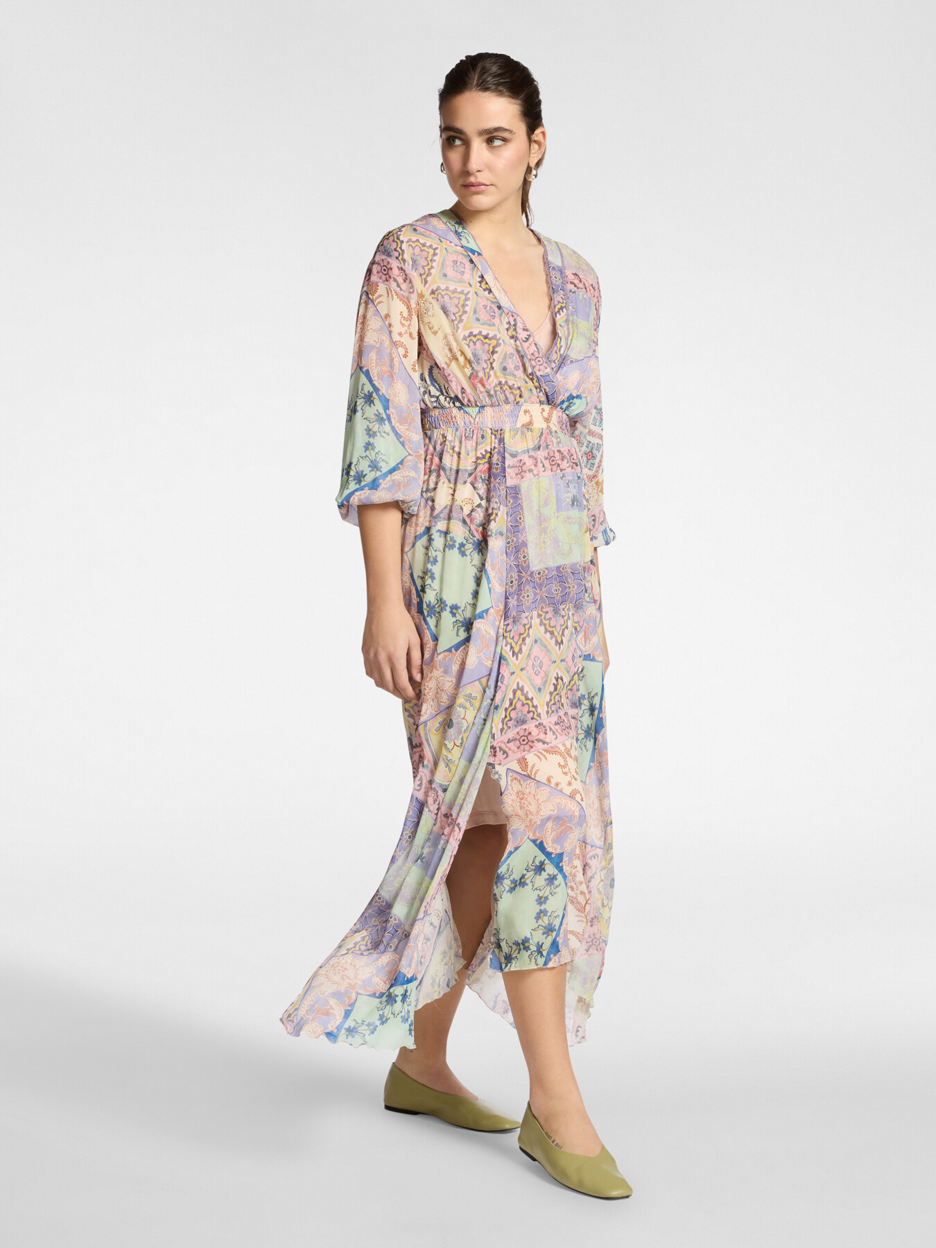 Vestido longo estampado image number 2