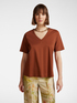 T-shirt con scollo a V image number 4