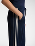 Knit trousers with striped trims image number 3