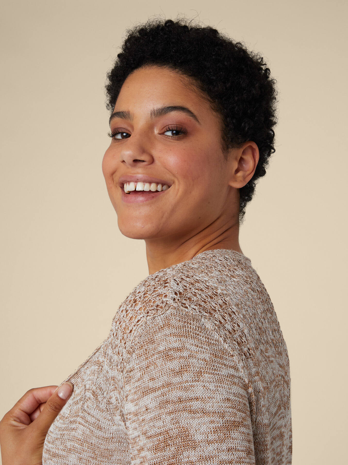 Cardigan with drawstring image number 3