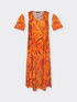 Vestido estampado de algod&oacute;n el&aacute;stico image number 5
