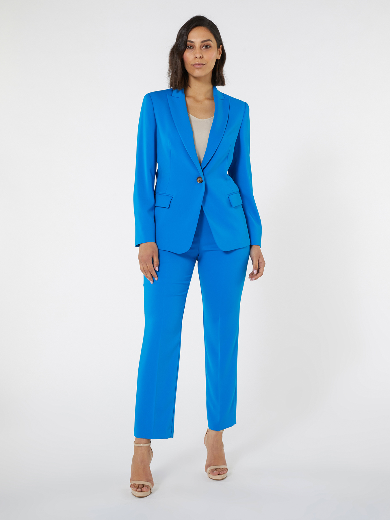 Flowing stretch cady trousers image number 0