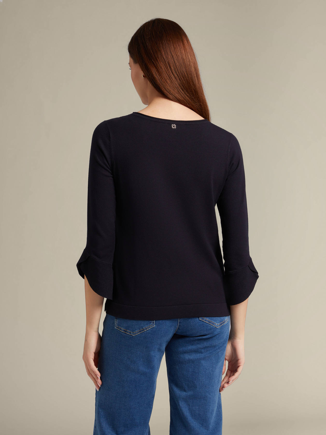 Maglia con volant in viscosa ECOVERO&trade; image number 1