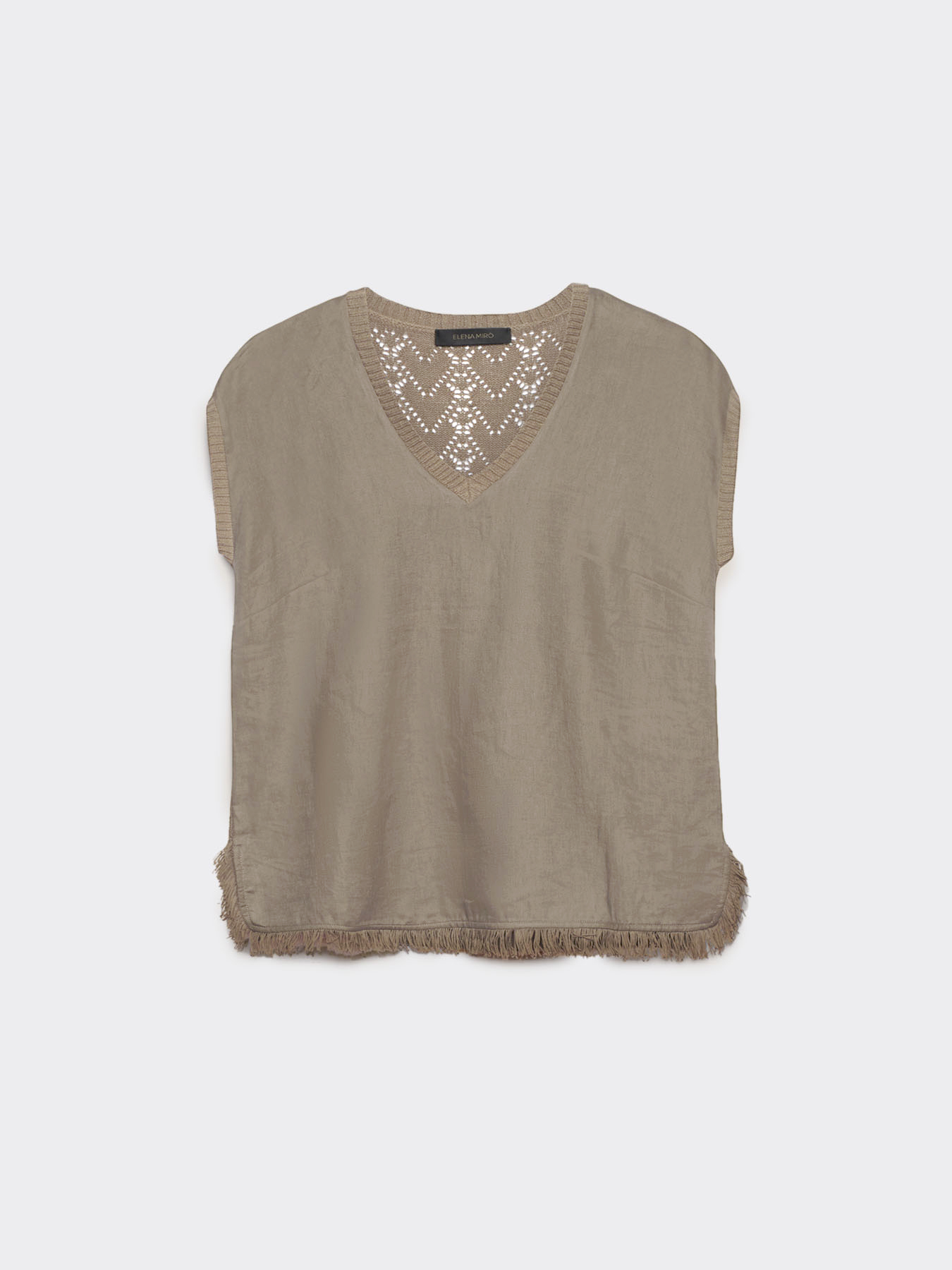 Top de linho e tric&ocirc; image number 5