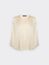 Blusa in raso di viscosa stretch image number 4