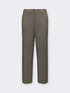 Pantalon cropped jacquard &agrave; carreaux image number 4