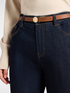 Cintura Monogram  reversibile in pelle image number 0