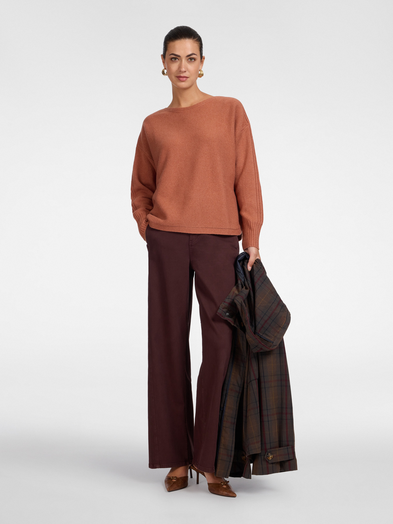 Pure wool boatneck sweater image number 2