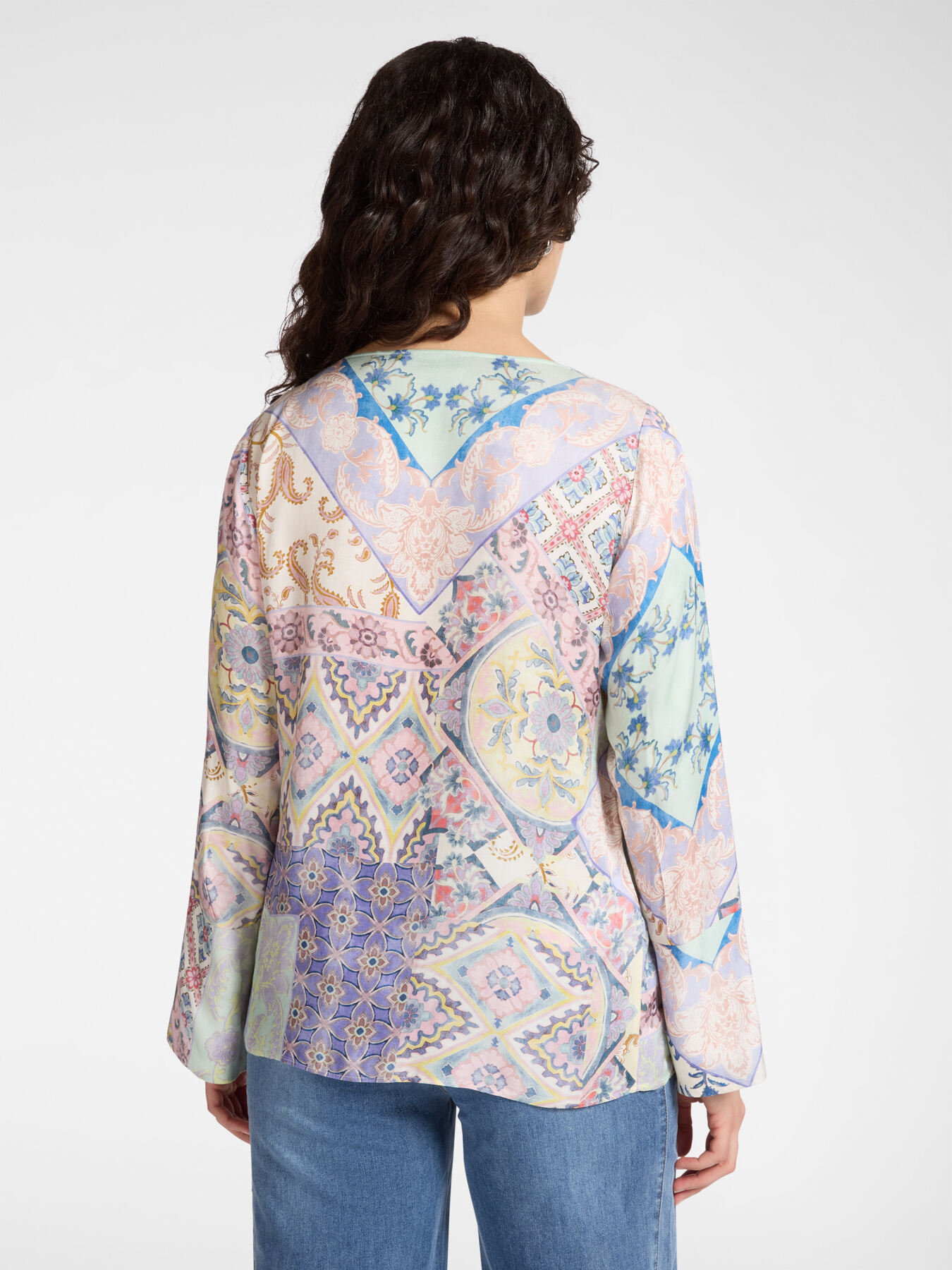 Blouse with bandana print image number 1