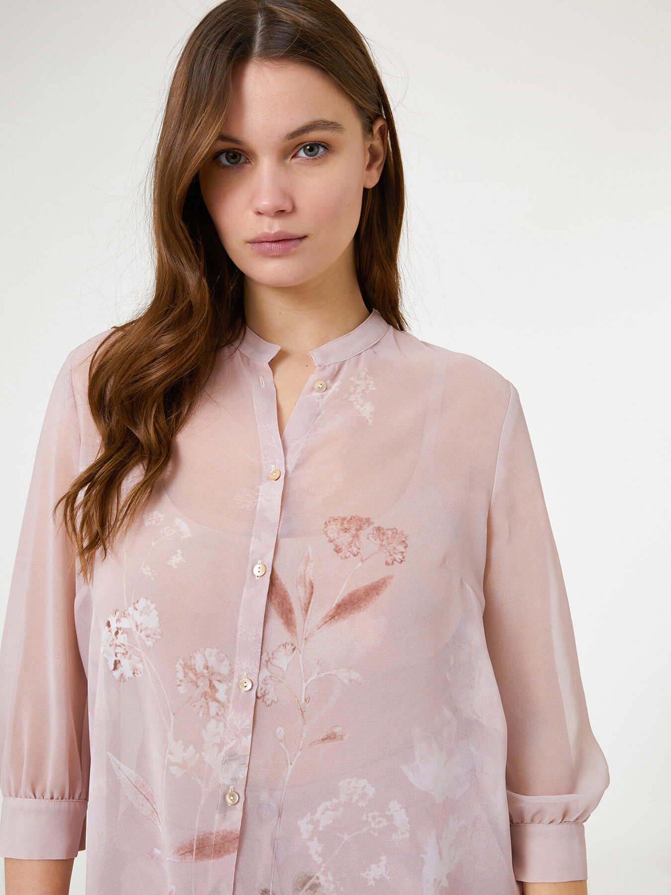 Camicia floreale in viscosa image number 4