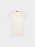 Blusa de raso con escote de pico image number 4