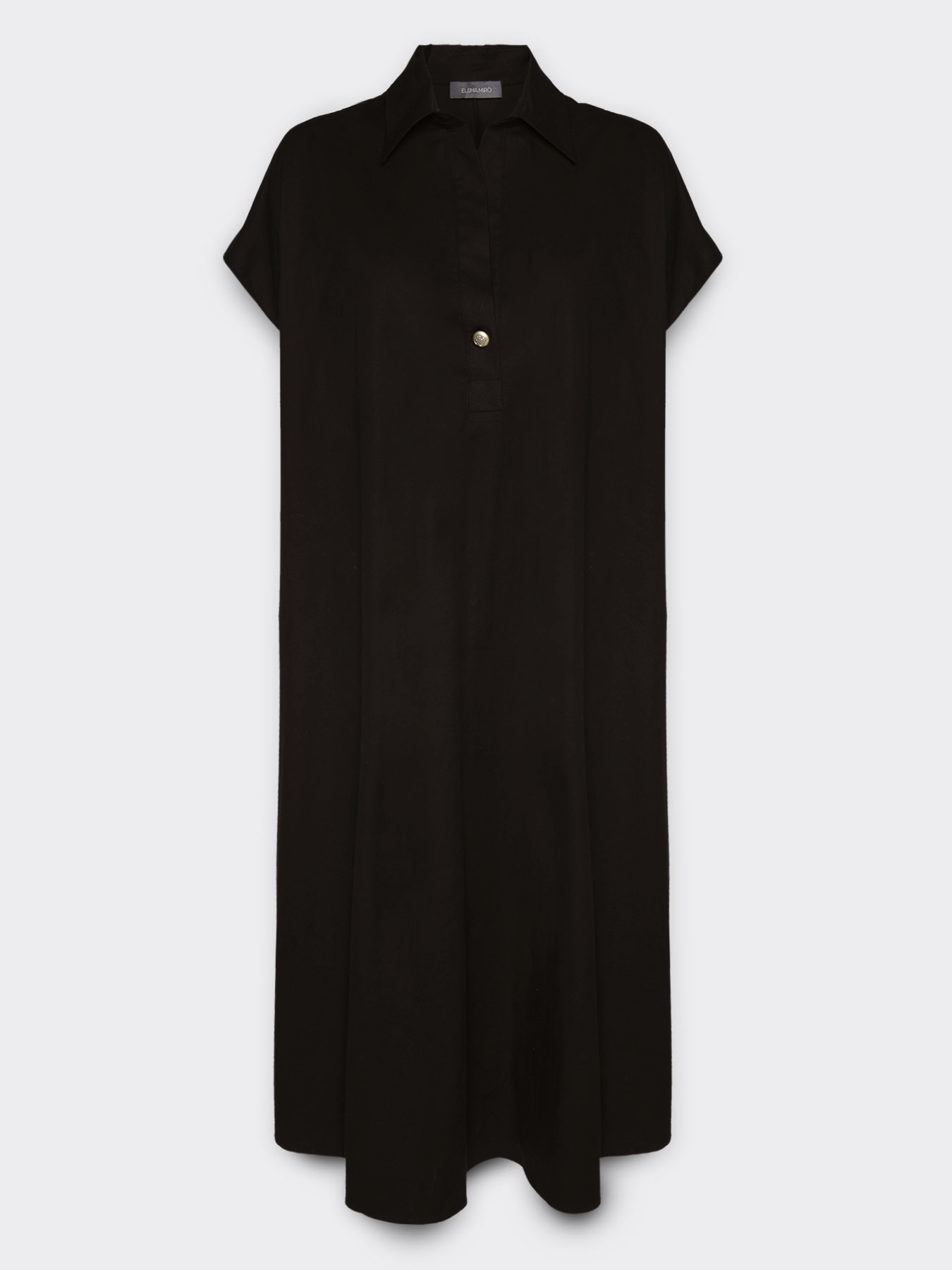 Midi poplin dress image number 4