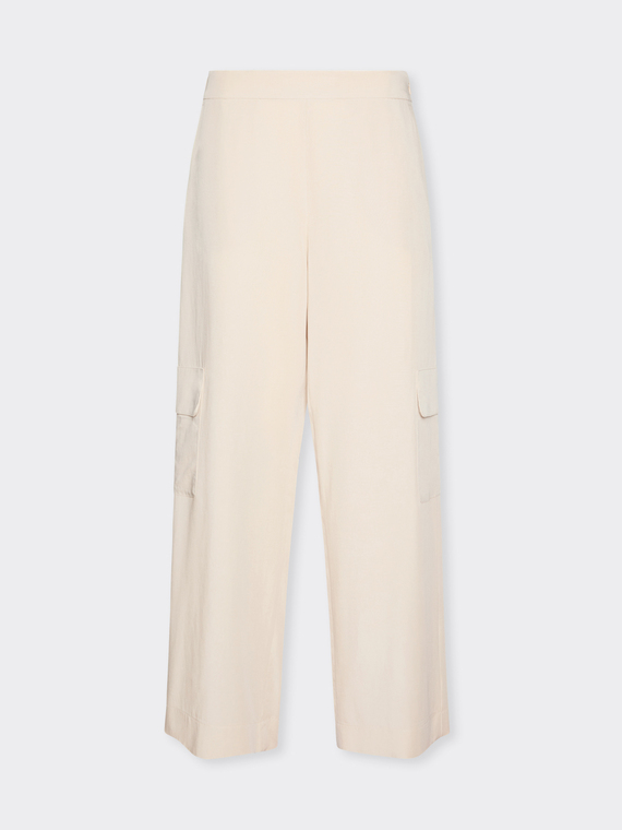 Fluid lyocell blend cargo pants