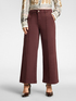 Pantaloni palazzo cropped vita alta image number 2