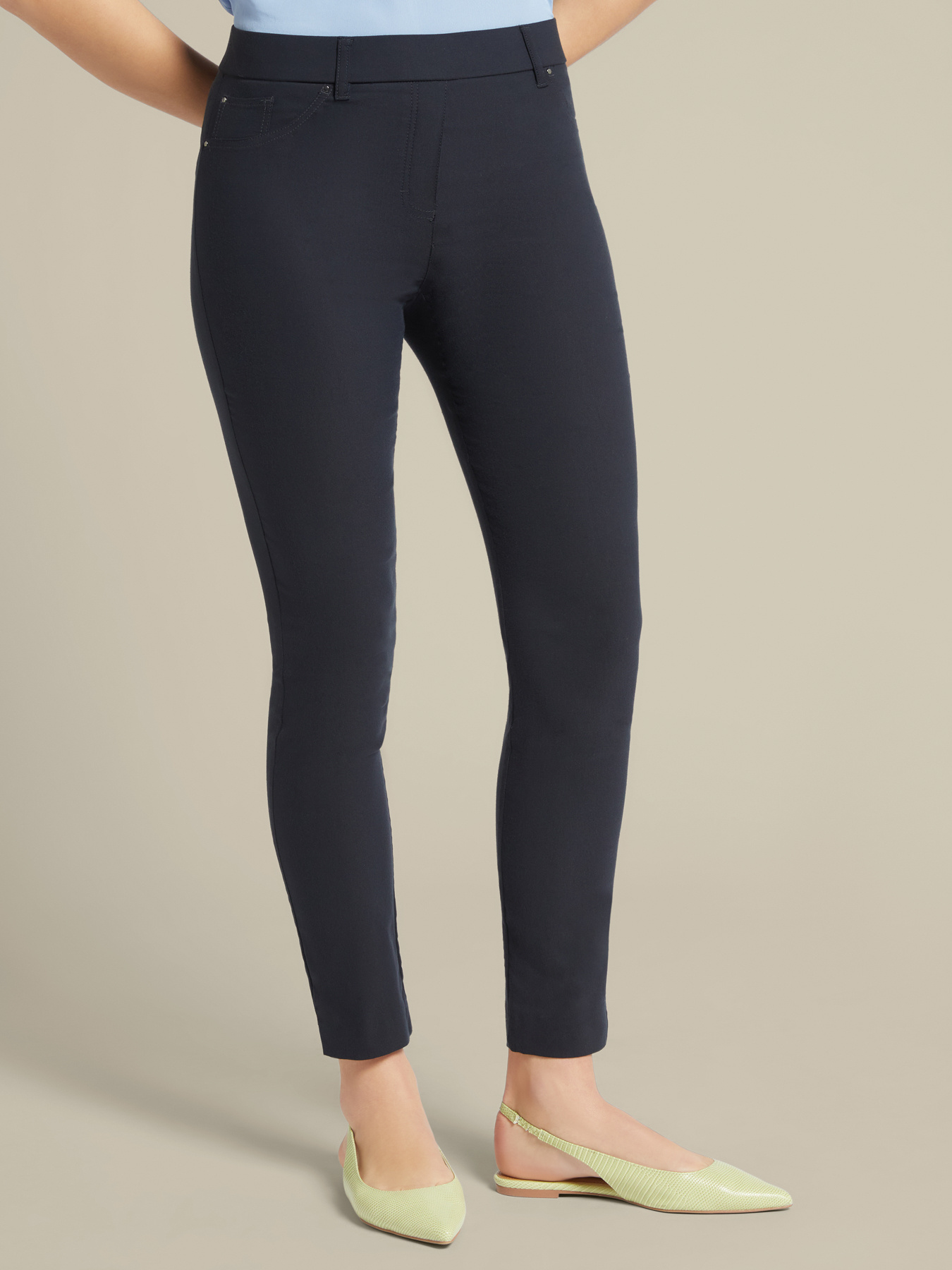 Skinny Hose aus Powerstretch ECOVERO™ Viskose image number 2