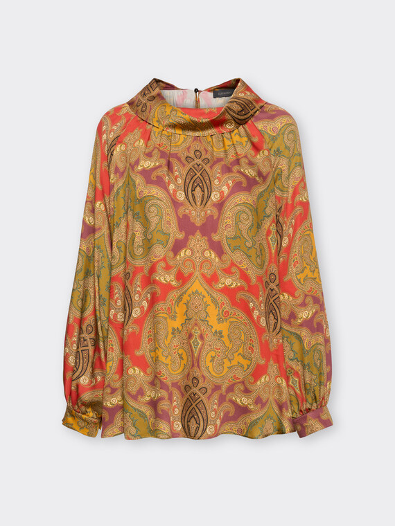 Blusa in viscosa stampata