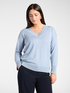 Maglia scollo a V in pura lana image number 0