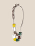 Lange Halskette mit geometrischen Anhängern image number 1
