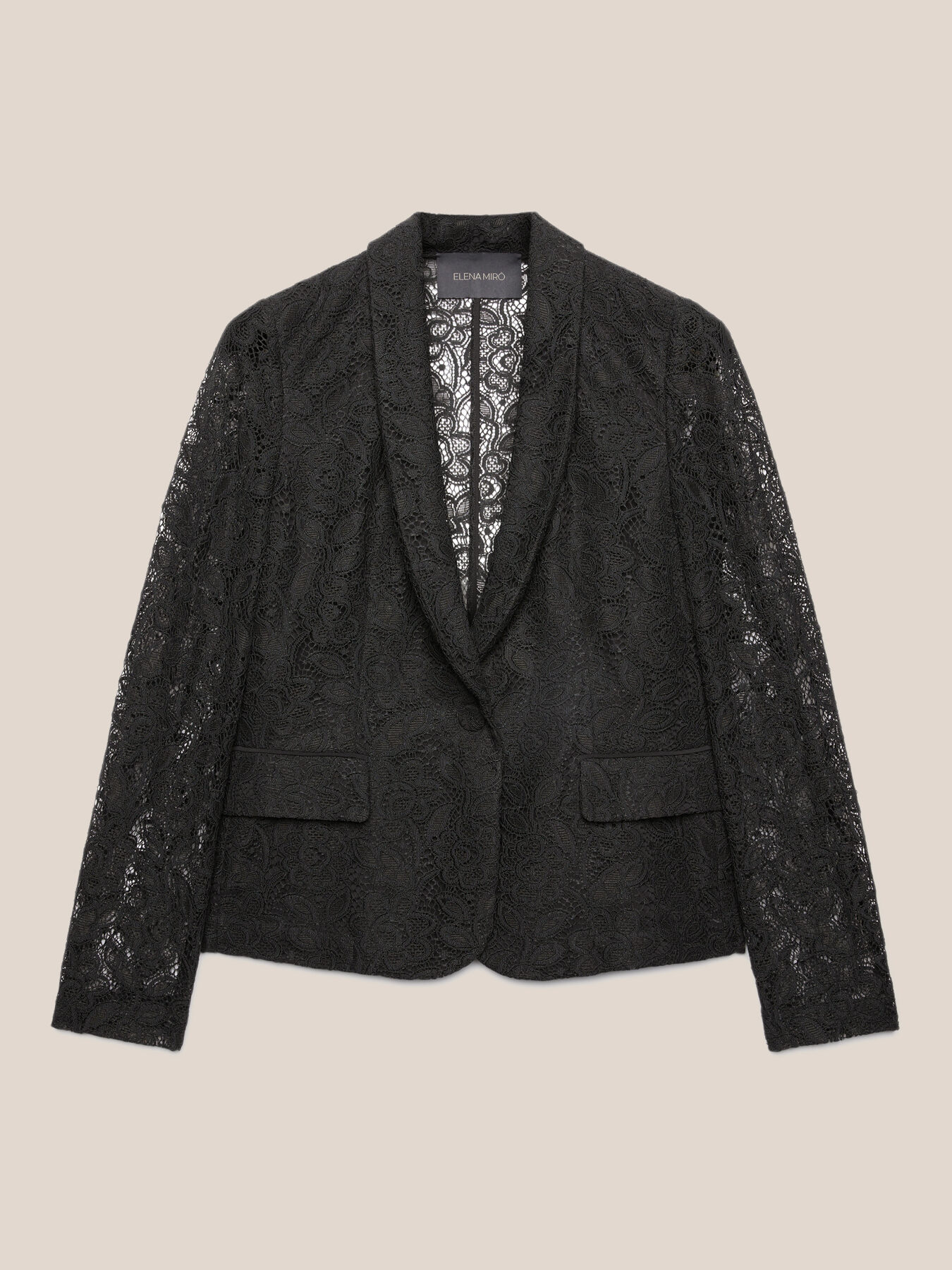 Blazer de renda macramê image number 4