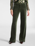Velvet men’s cut trousers image number 2