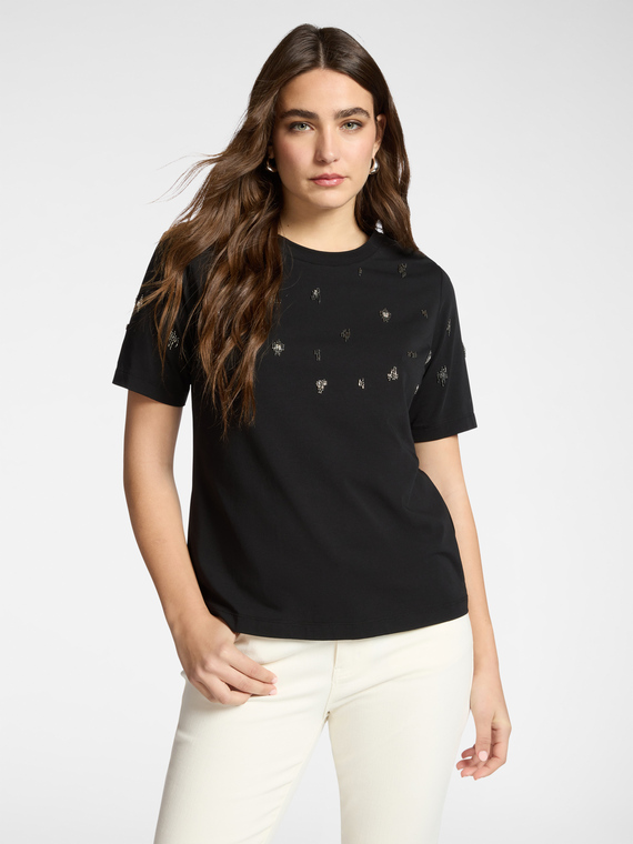 T-shirt en coton avec broderie