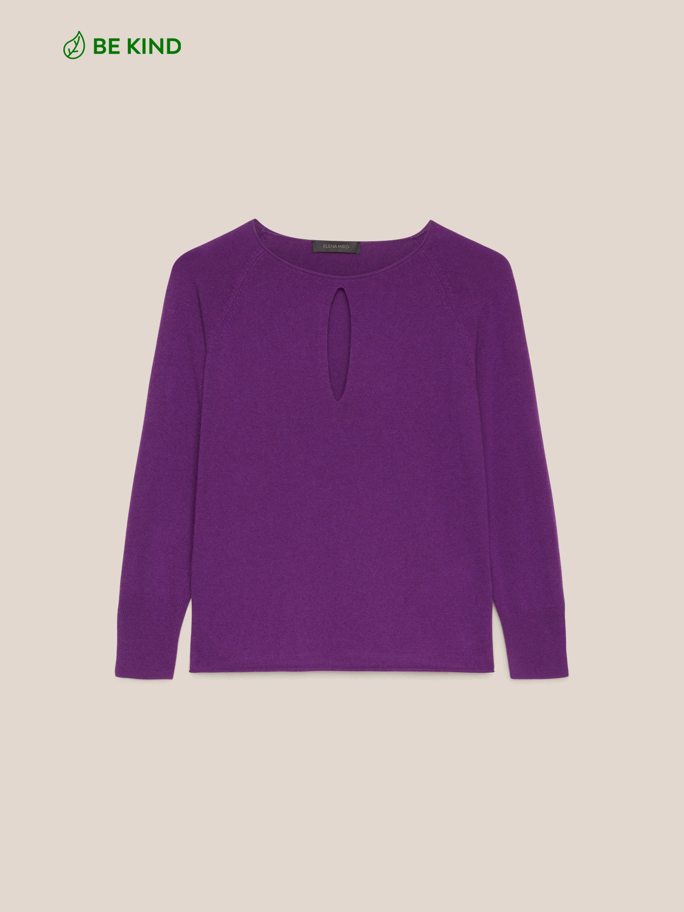 Sweater with drop opening in front image number 4