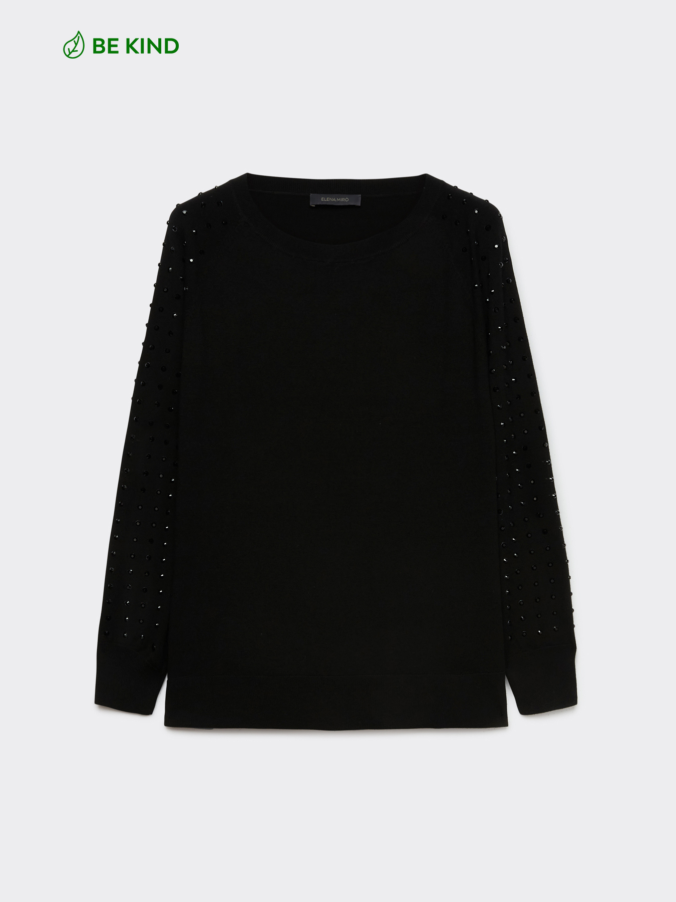 LENZING&trade; ECOVERO&trade; viscose sweater with crystals image number 4