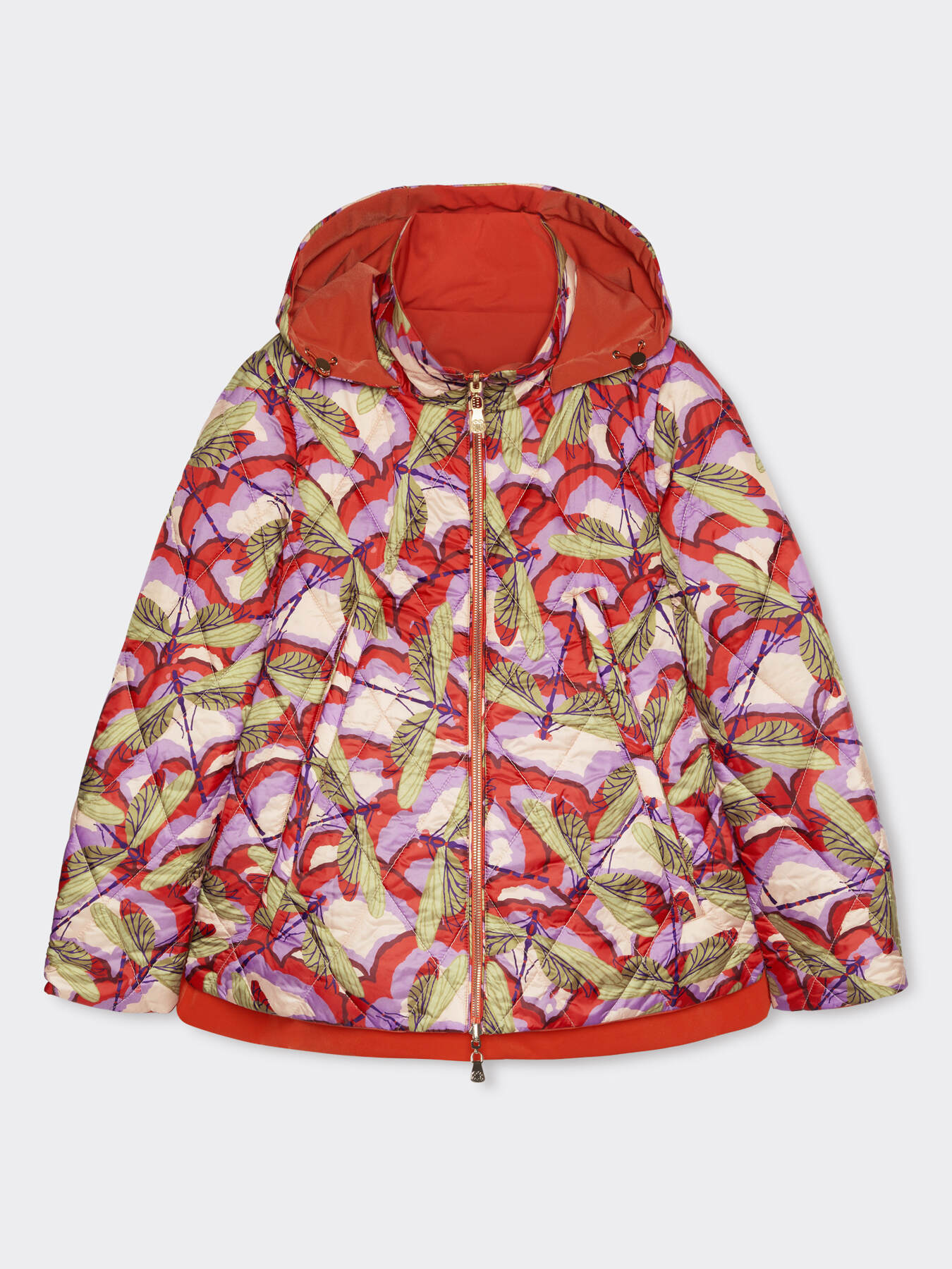 Bedruckte Daunenjacke mit Kapuze image number 5