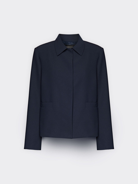 Jacke aus Cr&ecirc;pe-Gewebe