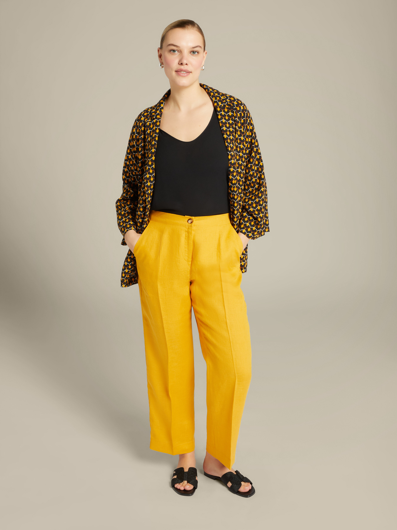 Blazer estampado de viscosa ECOVERO&trade; image number 2