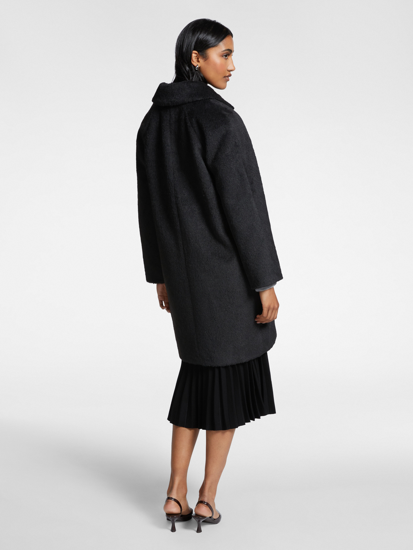 Manteau cocoon avec col image number 1